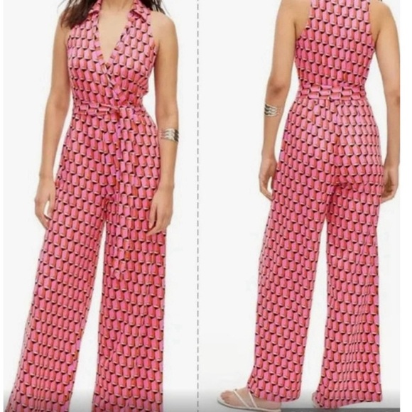 NWOT DVF geometric jumpsuit - Picture 4 of 12